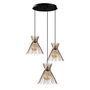 Opviq Kirpi - 3086 Lámpara de araña dorada con altura ajustable